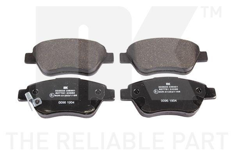 NK 223635 Bremsbelagsatz, Scheibenbremse f&uuml;r OPEL, VAUX