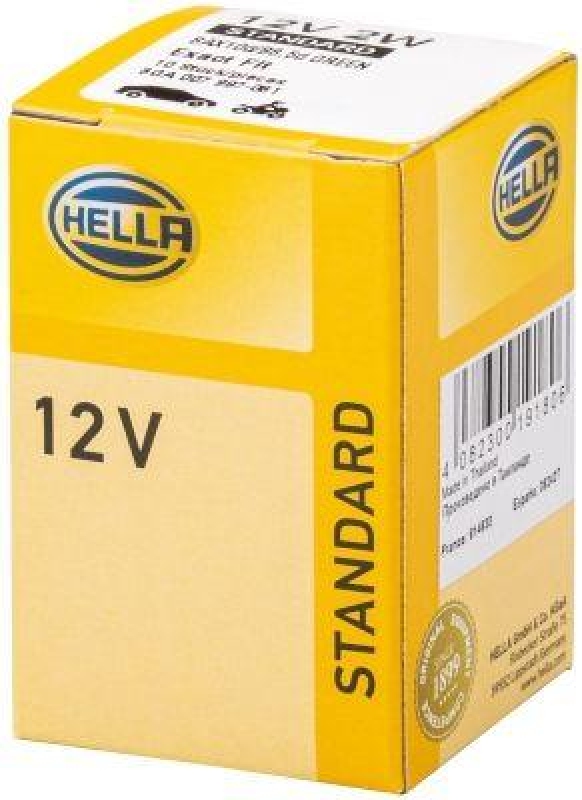 HELLA 8GA 007 997-081 Glühleuchte 12V BAX10d/B8,5d