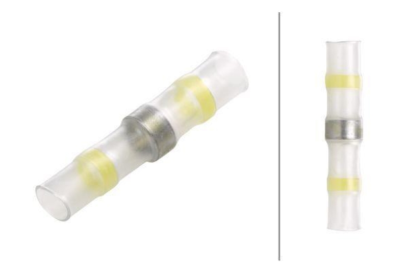 HELLA 8KW 744 889-013 L&ouml;tverbinder A 176, gelb L&auml;nge 42 mm