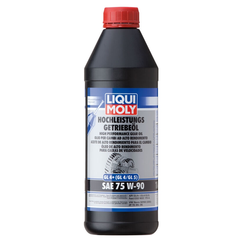 LIQUI MOLY 4434 Achsgetriebeöl Hochleistungs-Getriebeöl (GL4+) SAE 75W-90 Dose 1 L