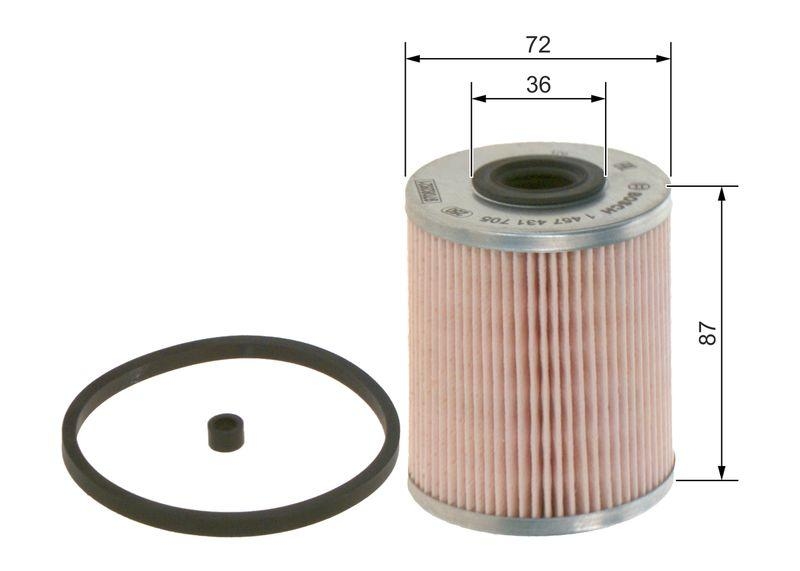 BOSCH 1 457 431 705 Kraftstofffilter