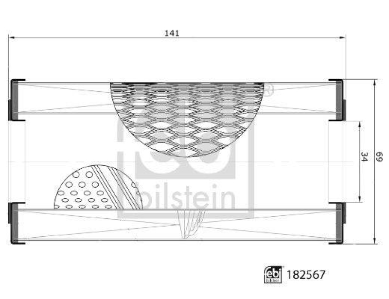 FEBI BILSTEIN 182567 Ölfilter mit Dichtring für Massey Ferguson