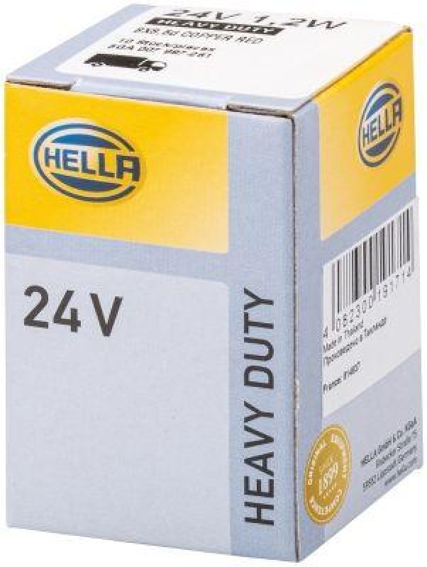 HELLA 8GA 007 997-261 Gl&uuml;hleuchte 24V BX8,5d