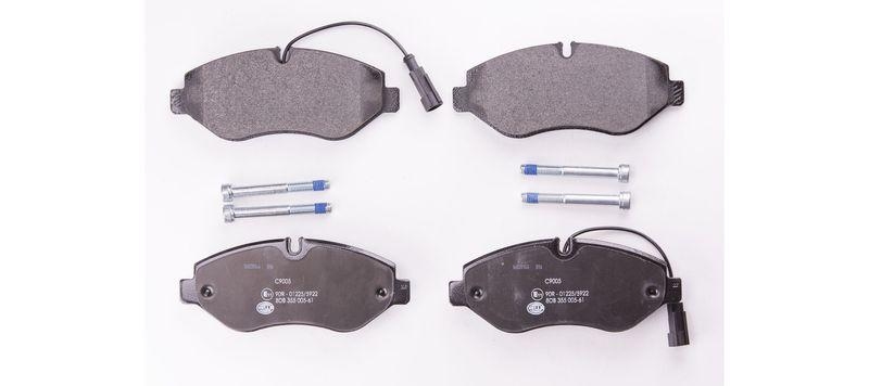 HELLA 8DB 355 005-611 Bremsbelagsatz, Scheibenbremsbelag f&uuml;r NISSAN