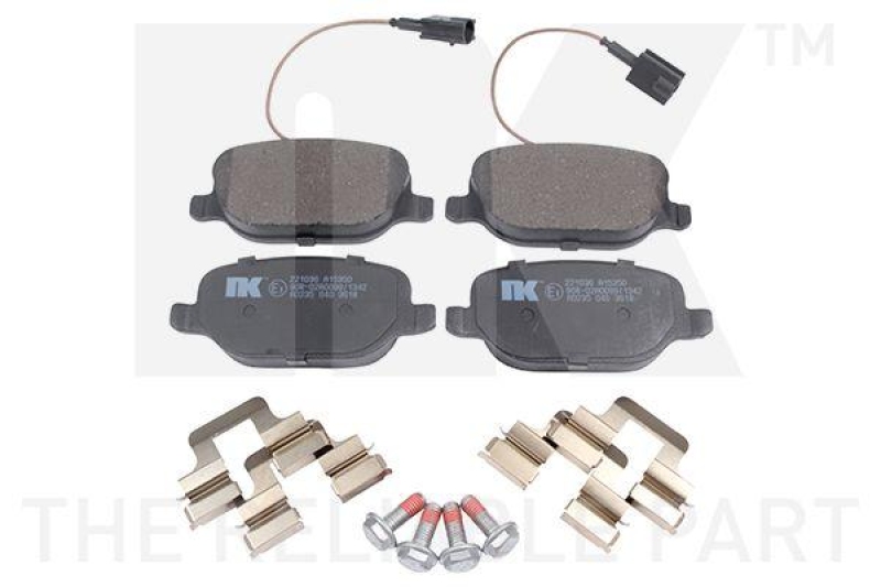 NK 221036 Bremsbelagsatz, Scheibenbremse f&uuml;r ALFA ROMEO