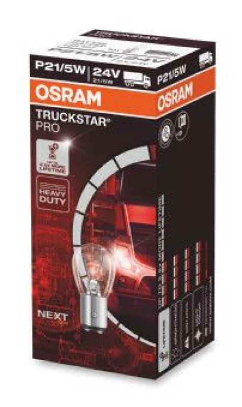 OSRAM 7537TSP Glühbirnen Blinkerlampe TRUCKSTAR® PRO (Next Gen) 21/5W
