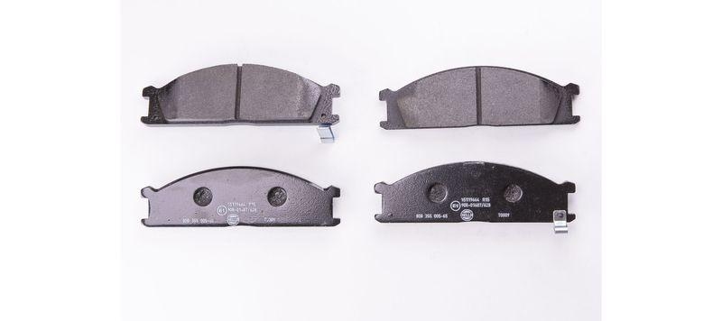 HELLA 8DB 355 005-651 Bremsbelagsatz, Scheibenbremsbelag für NISSAN/FORD/SUBARU