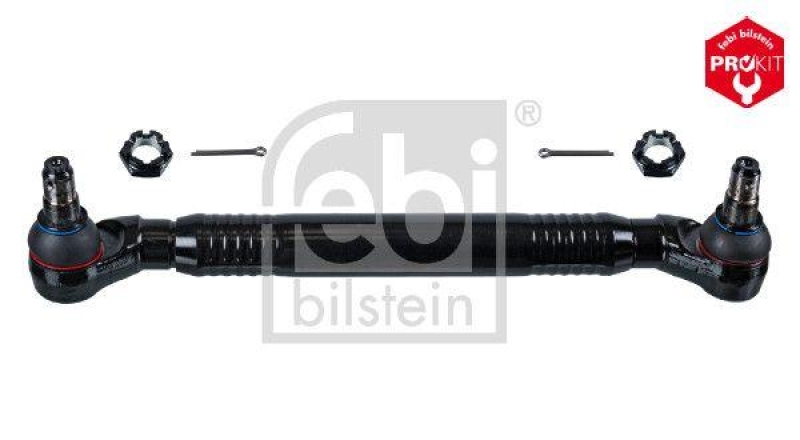 FEBI BILSTEIN 101851 Spurstange mit Kronenmuttern und Splinten f&uuml;r Scania