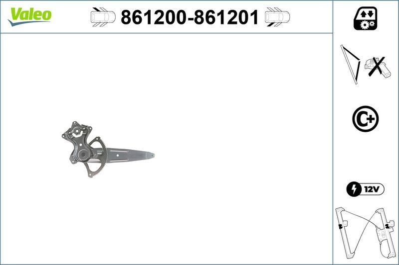 VALEO 861200 Fensterheber nur mit Komfort RL