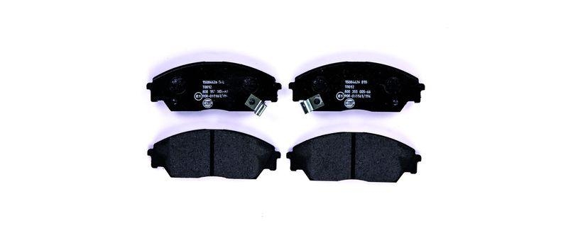 HELLA 8DB 355 005-661 Bremsbelagsatz, Scheibenbremsbelag f&uuml;r HONDA