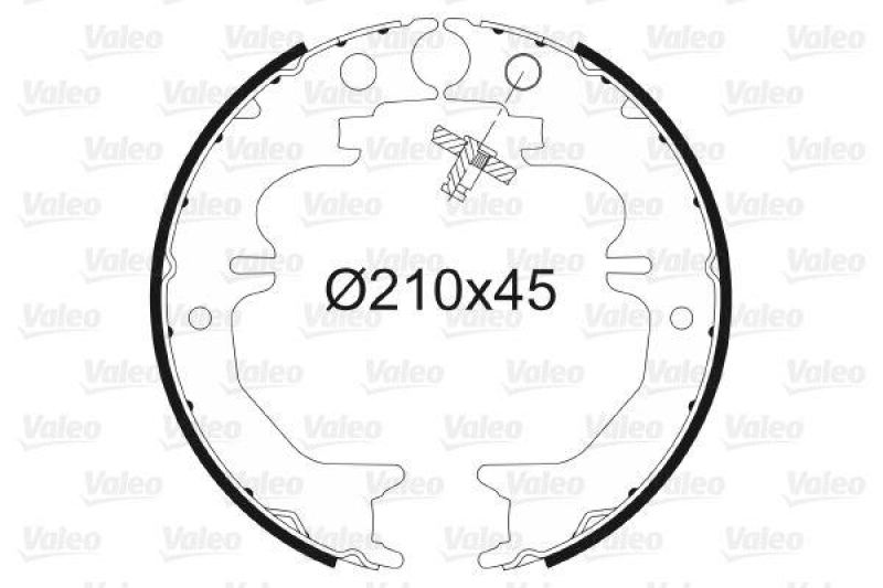 VALEO 564142 Bremsbacken-Satz