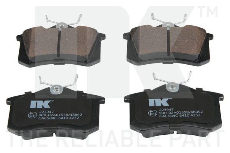 NK 223947 Bremsbelagsatz, Scheibenbremse f&uuml;r CITR,OP,PEUG,REN,SEAT,VAUX,VW