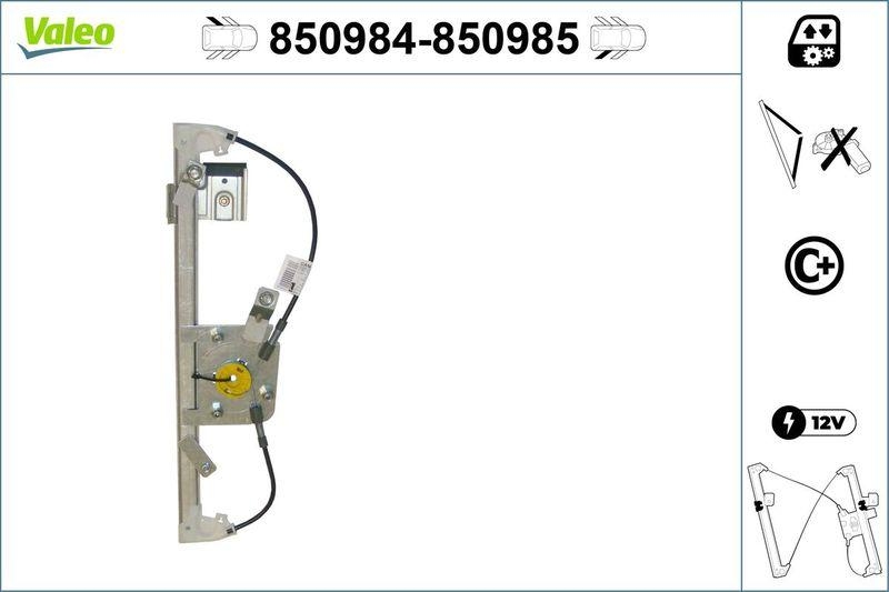 VALEO 850984 Fensterheber (ohne Motor) hinten links MB E Klass