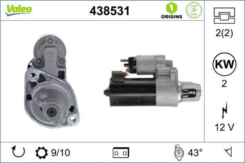 VALEO 438531 ReStarter Neu - ORIGINS