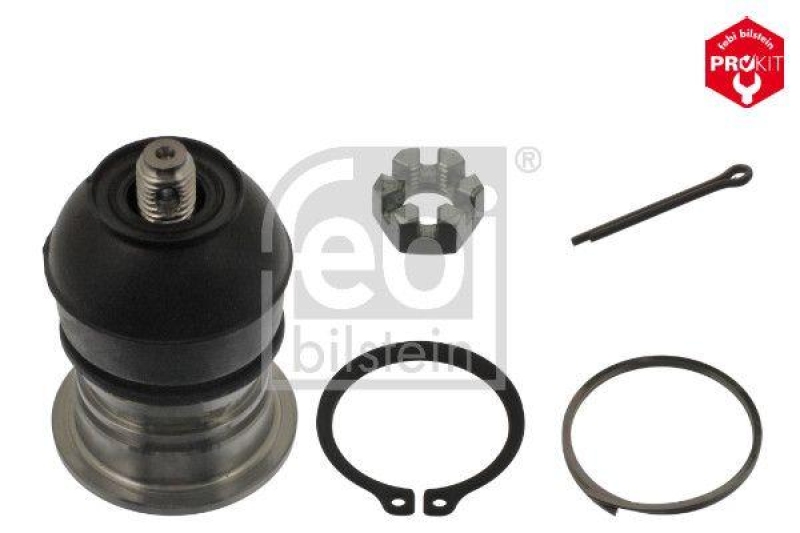 FEBI BILSTEIN 42182 Traggelenk mit Kronenmutter, Splint und Sicherungsring für HONDA