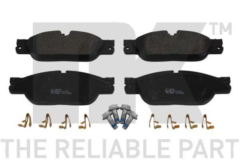 NK 221215 Bremsbelagsatz, Scheibenbremse f&uuml;r DAIMLER, JAGUAR