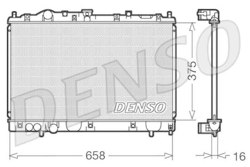 DENSO DRM45004 K&uuml;hler MITSUBISHI COLT V (CJ_, CP_) 1300 GL,GLX (CJ1A) (1996 - 2000)