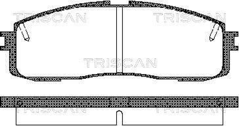 TRISCAN 8110 13152 Bremsbelagsatz Scheibenbremse
