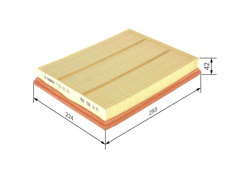 Bosch F 026 400 390 Luftfiltereinsatz S0390