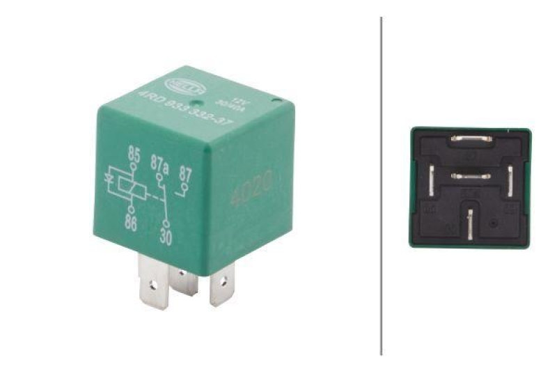 HELLA 4RD 933 332-371 Relais, Arbeitsstrom