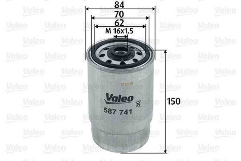 VALEO 587741 Kraftstofffilter, Diesel