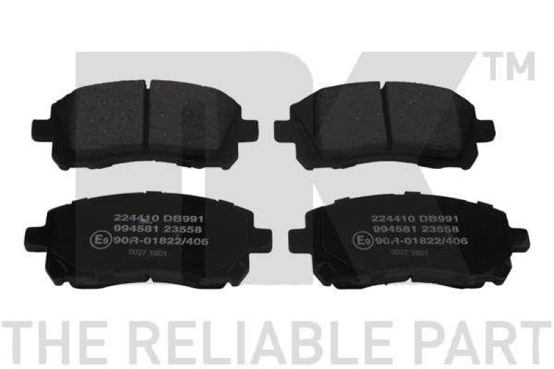 NK 224410 Bremsbelagsatz, Scheibenbremse f&uuml;r SUBARU