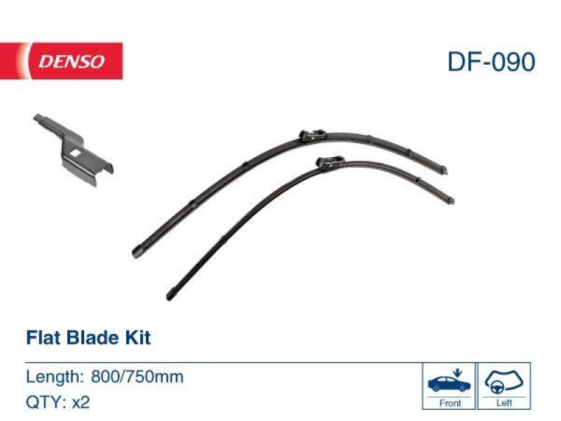 DENSO DF-090 Wischer Flat Blade KIT CITRO&Euml;N C4 Picasso II 2.0 BlueHDi 150 (13-)