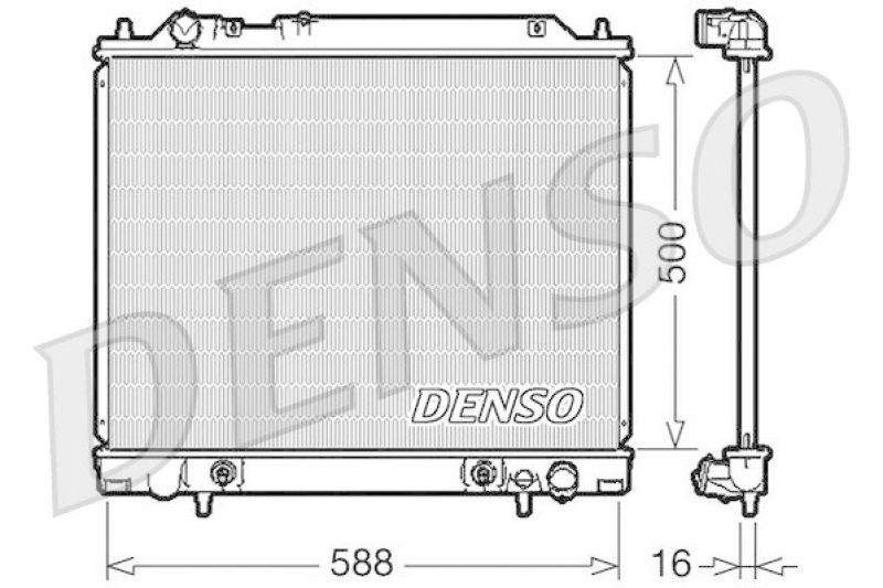 DENSO DRM45013 K&uuml;hler MITSUBISHI L 400 Box (PD_W, PC_W, PB_V, PA_W, PA_V) 2500 TD (PD5W, PD5V, PA5W, PA5V) (1996 - 2005)