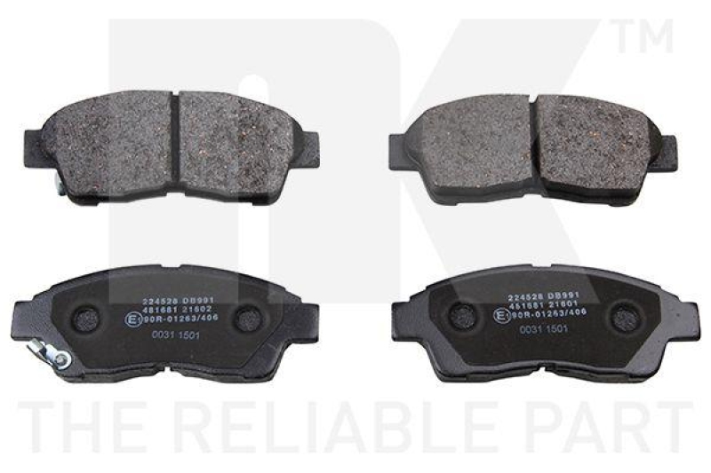 NK 224528 Bremsbelagsatz, Scheibenbremse f&uuml;r TOYOTA