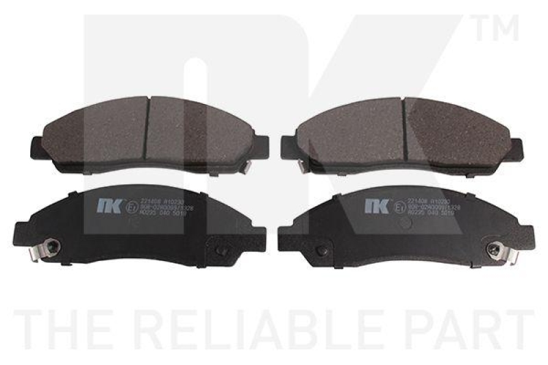 NK 221408 Bremsbelagsatz, Scheibenbremse f&uuml;r ISUZU