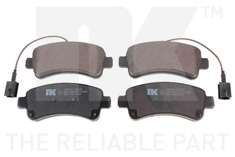 NK 2299104 Bremsbelagsatz, Scheibenbremse f&uuml;r CITROEN, FIAT, PEUGEOT