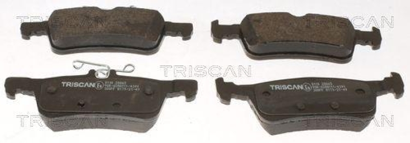 TRISCAN 8110 28065 Bremsbelag Hinten f&uuml;r Peugeot