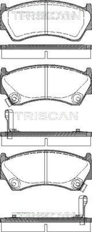 TRISCAN 8110 14005 Bremsbelag Vorne für Nissan Almera