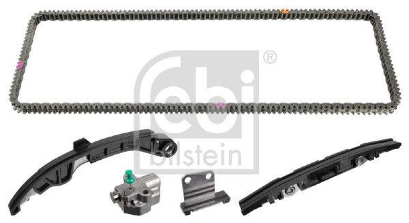 FEBI BILSTEIN 109522 Steuerkettensatz f&uuml;r Nockenwelle, mit Gleitschienen und Kettenspanner f&uuml;r NISSAN
