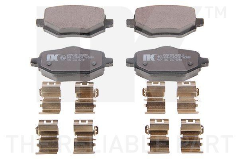 NK 2299108 Bremsbelagsatz, Scheibenbremse f&uuml;r CITROEN, DS, OPEL, PEUG, VAUX
