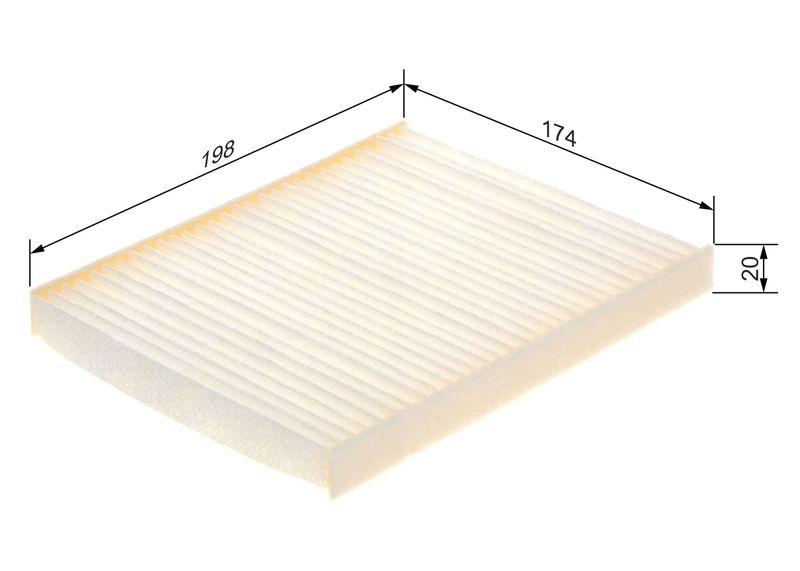 Bosch 1 987 435 128 Innenraumfilter M5128