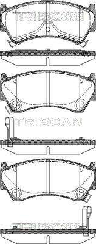 TRISCAN 8110 14008 Bremsbelag Vorne f&uuml;r Nissan Almera
