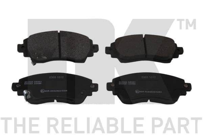NK 224565 Bremsbelagsatz, Scheibenbremse f&uuml;r TOYOTA