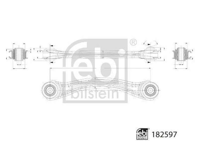 FEBI BILSTEIN 182597 Querlenker mit Lagern f&uuml;r Mercedes-Benz
