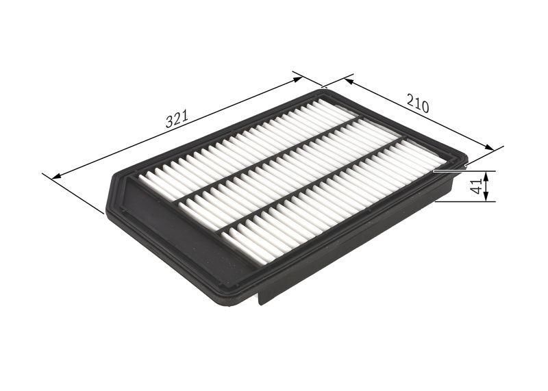 Bosch F 026 400 419 Luftfiltereinsatz S0419