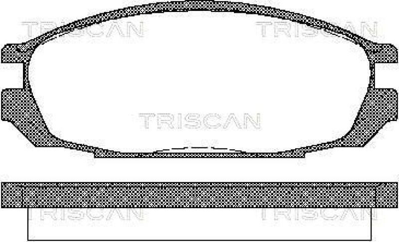TRISCAN 8110 14010 Bremsbelagsatz Scheibenbremse