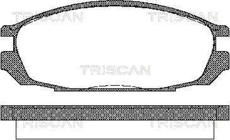 TRISCAN 8110 14010 Bremsbelagsatz Scheibenbremse