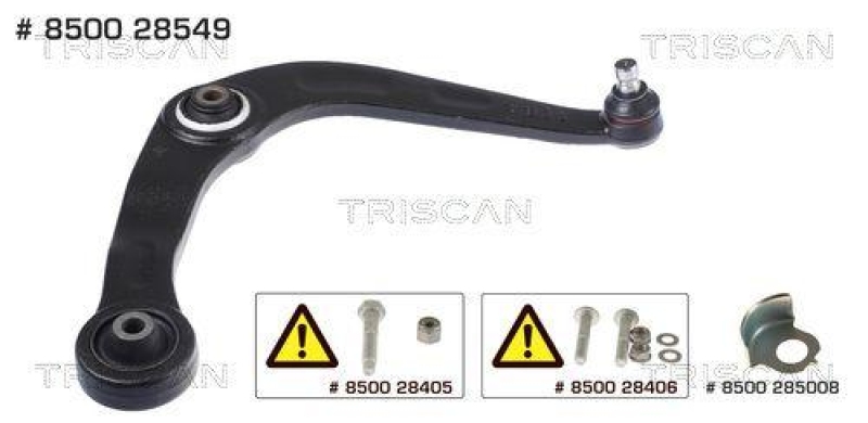 TRISCAN 8500 28549 Querlenker f&uuml;r Peugeot 206