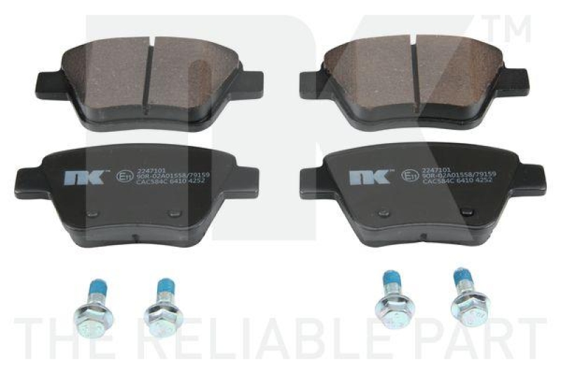 NK 2247101 Bremsbelagsatz, Scheibenbremse f&uuml;r AUDI, SEAT, SKODA, VW