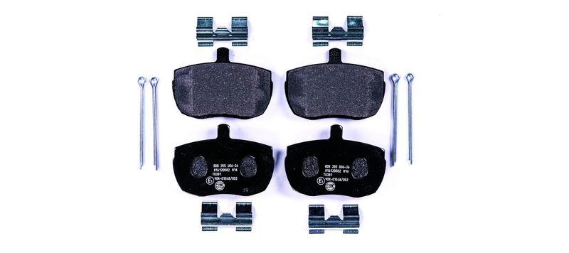 HELLA 8DB 355 006-361 Bremsbelagsatz, Scheibenbremsbelag für FORD/LDV/LANDROVER