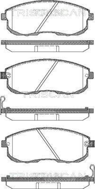 TRISCAN 8110 14013 Bremsbelag Vorne f&uuml;r Nissan Maxima