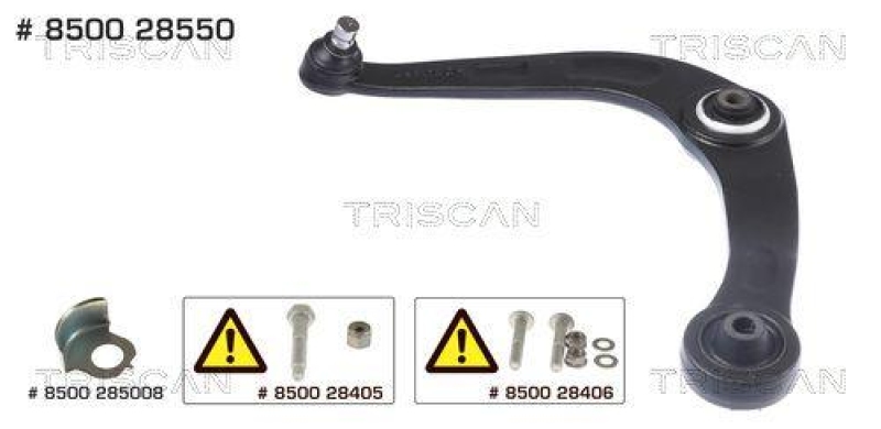 TRISCAN 8500 28550 Querlenker f&uuml;r Peugeot 206