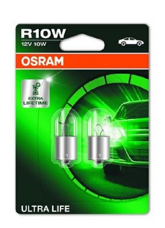 OSRAM 5008ULT-02B Glühlampe Ultra Life R10W Doppelblister