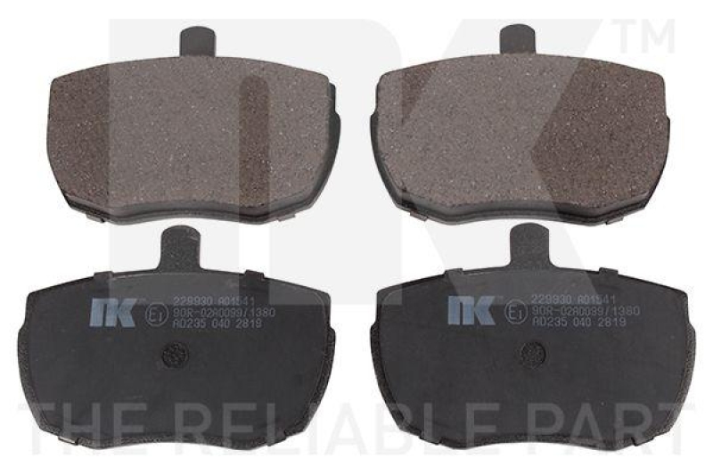 NK 229930 Bremsbelagsatz, Scheibenbremse f&uuml;r DAF, FORD, LAND ROVER, LDV