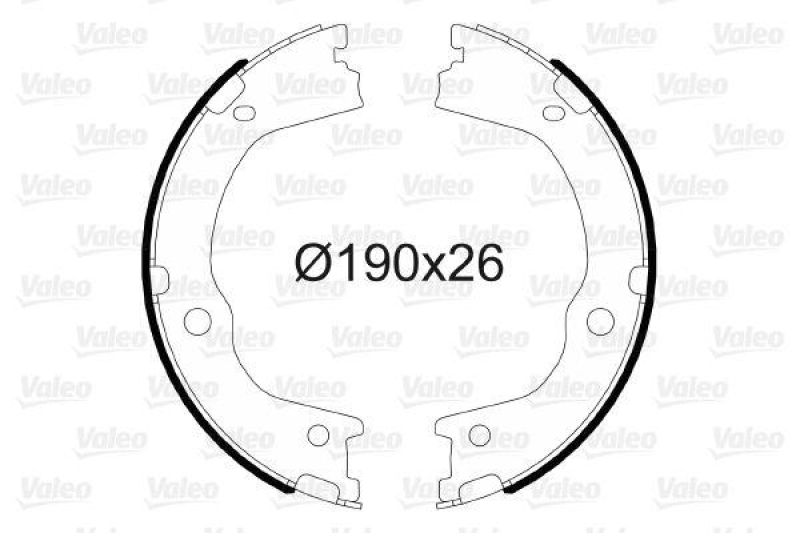 VALEO 564174 Bremsbacken-Satz